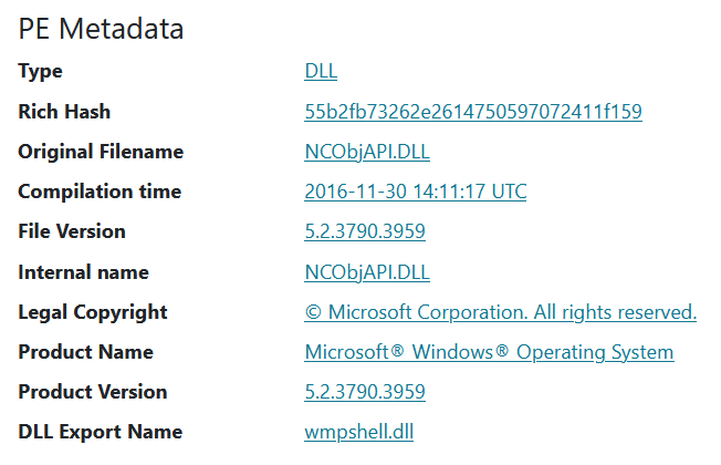 Forgotten replacement of the DLL export name